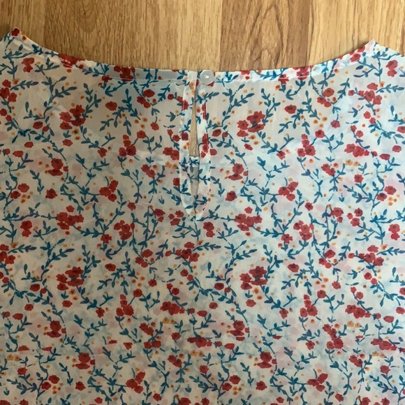 ModCloth Sheer Floral Tie Sleeve Blouse - Picture 9 of 11